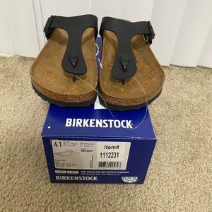 NWT 💌Free Shipping Birkenstock Gizeh Black Size 41US L 10/ US M 8